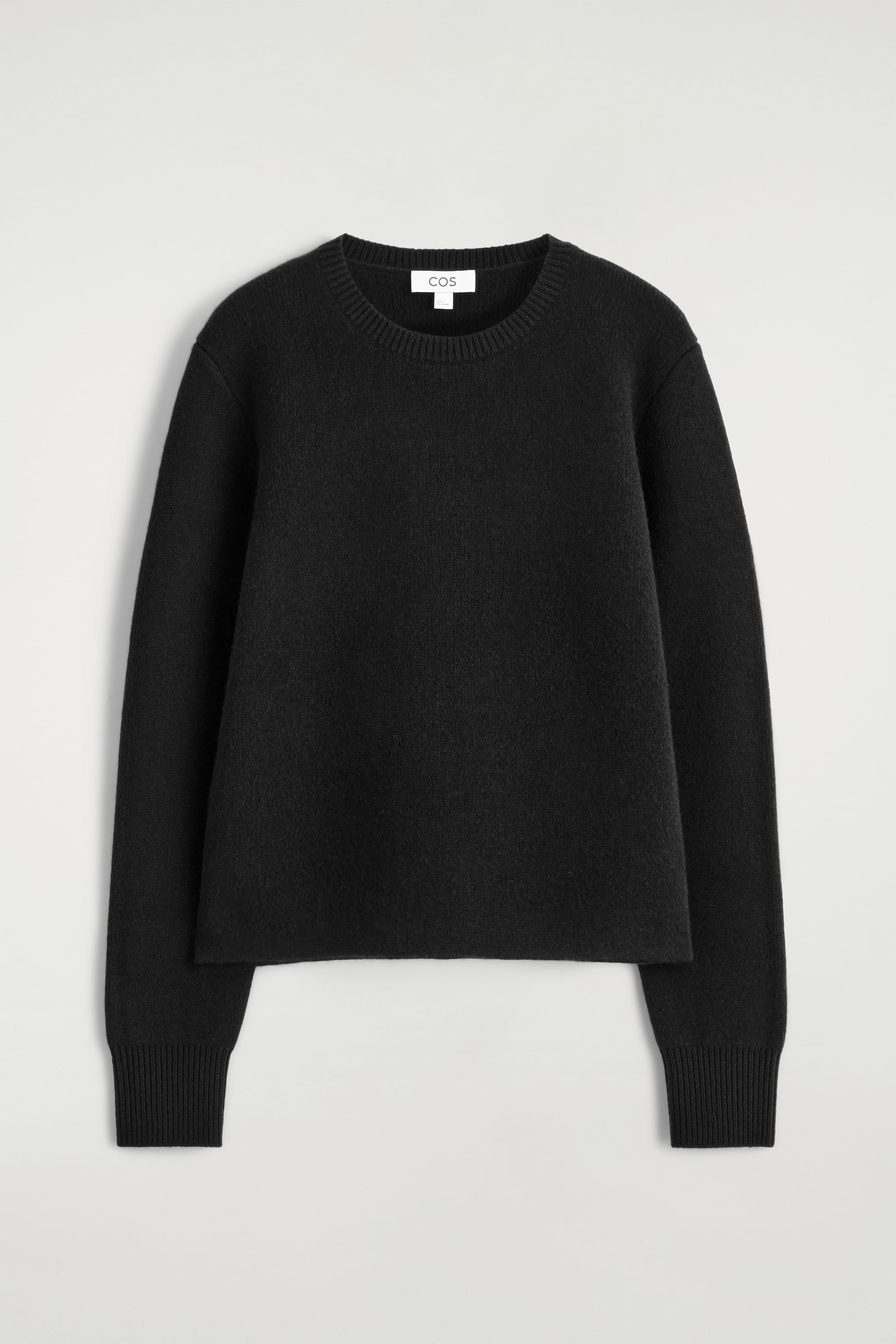 MERINO WOOL CREW-NECK JUMPER - BLACK | COS GB | COS UK