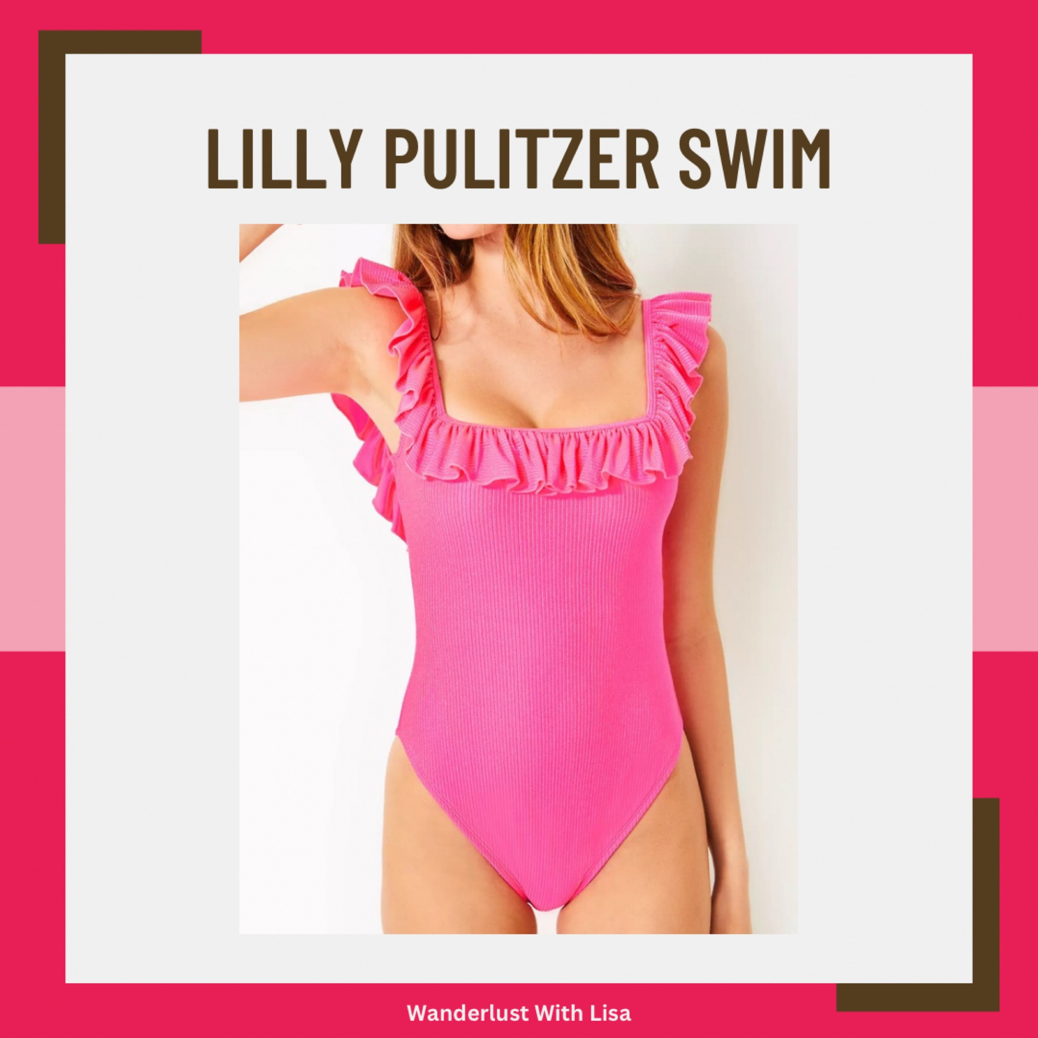 Cutest pink swimsuit for summer season! 

One piece swimsuit 
Lilly Pulitzer swimsuit 
Barbie pink swimsuit 
Pink bathing suit 
Beachwear 
Pink ruffles

#LTKSwim #LTKTravel #LTKSeasonal