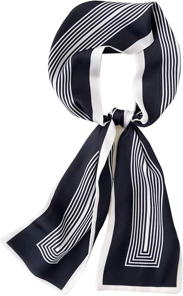 Head Scarf Hair Neck Scarves For Women Purse Bag Scarfs For Handbags Silky Long Thin Satin Headsc... | Amazon (US)