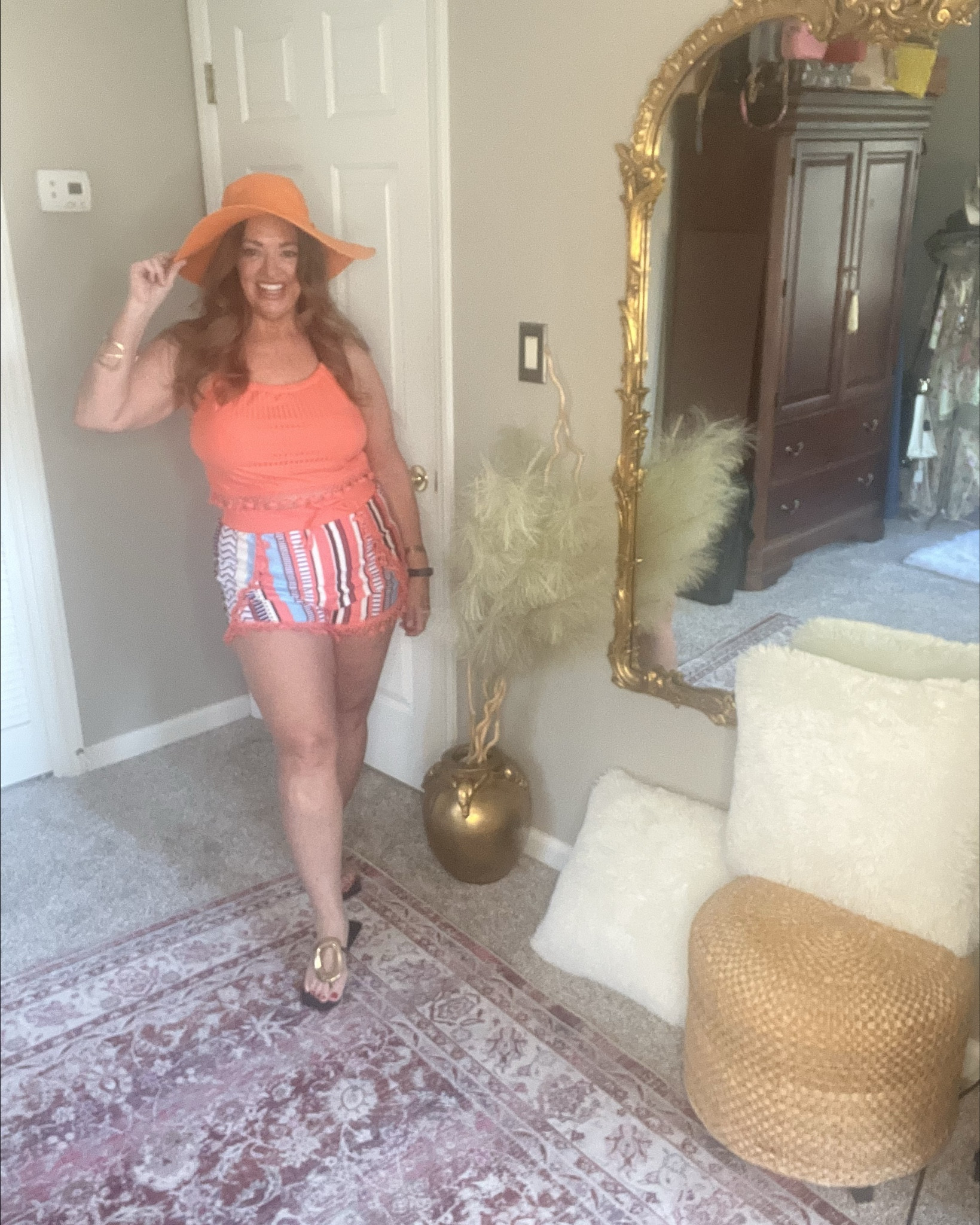 This adorable flattering 2 piece set is a swimsuit! Love the cute shorts and sweet halter top. Its modest but still so cute!

#LTKTravel #LTKFindsUnder50 #LTKSwim