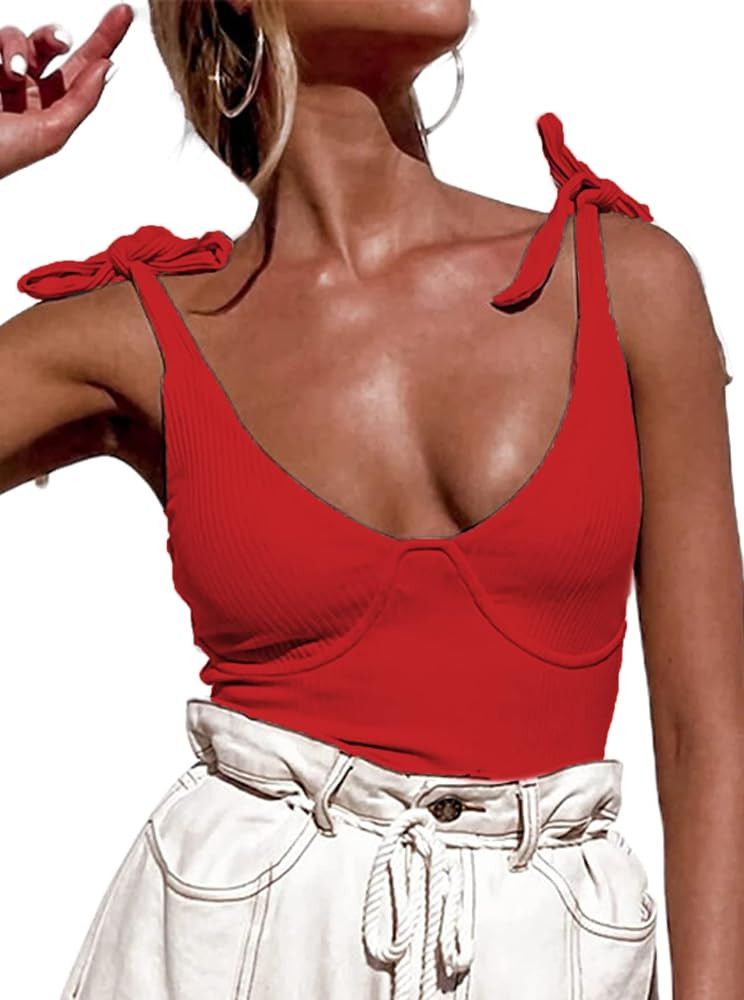 Red Tie Top | Amazon (US)