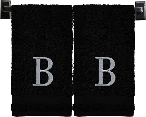Monogrammed Hand Towels - Set of 2 - Genuine Turkish Hand Towels - Choose Any Letter - Choose Tow... | Amazon (US)