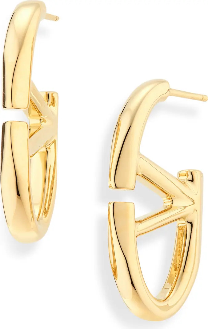 Valentino Garavani VLOGO Bold Edition Hoop Earrings | Nordstrom | Nordstrom