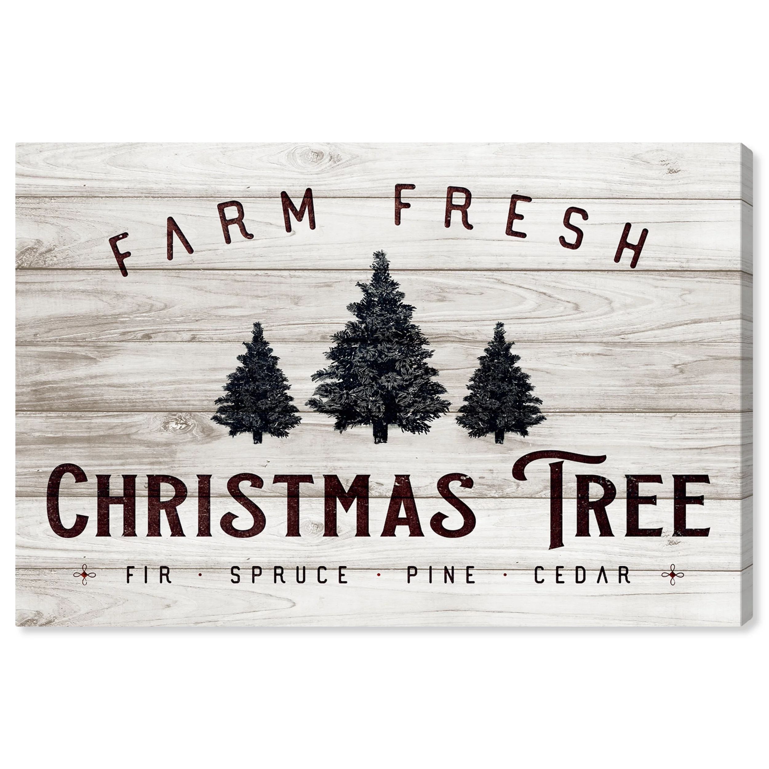 Wynwood Studio Holiday and Seasonal Wall Art Canvas Prints 'Farm Fresh Christmas Tree' Christmas ... | Walmart (US)