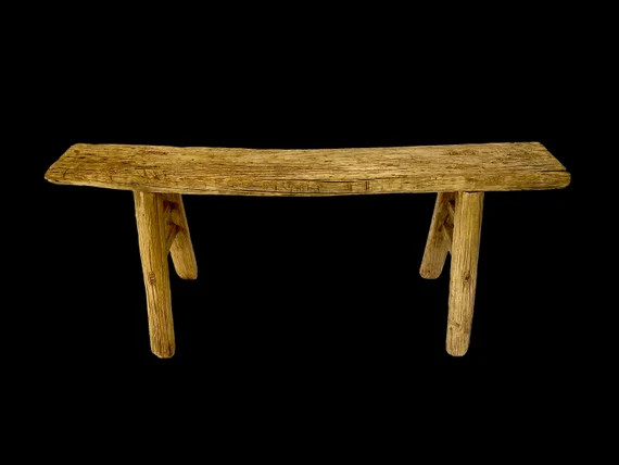 Antique Elm Skinny Bench Rustic Farmhouse Modern | Etsy | Etsy (US)