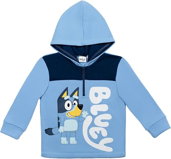 Bluey Bingo Fleece Half Zip Hoodie Toddler to Big Kid | Amazon (US)