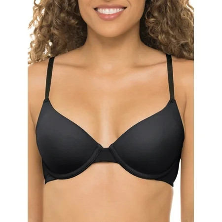 No Boundaries Juniors Lightly Lined Underwire T-Shirt Bra | Walmart (US)
