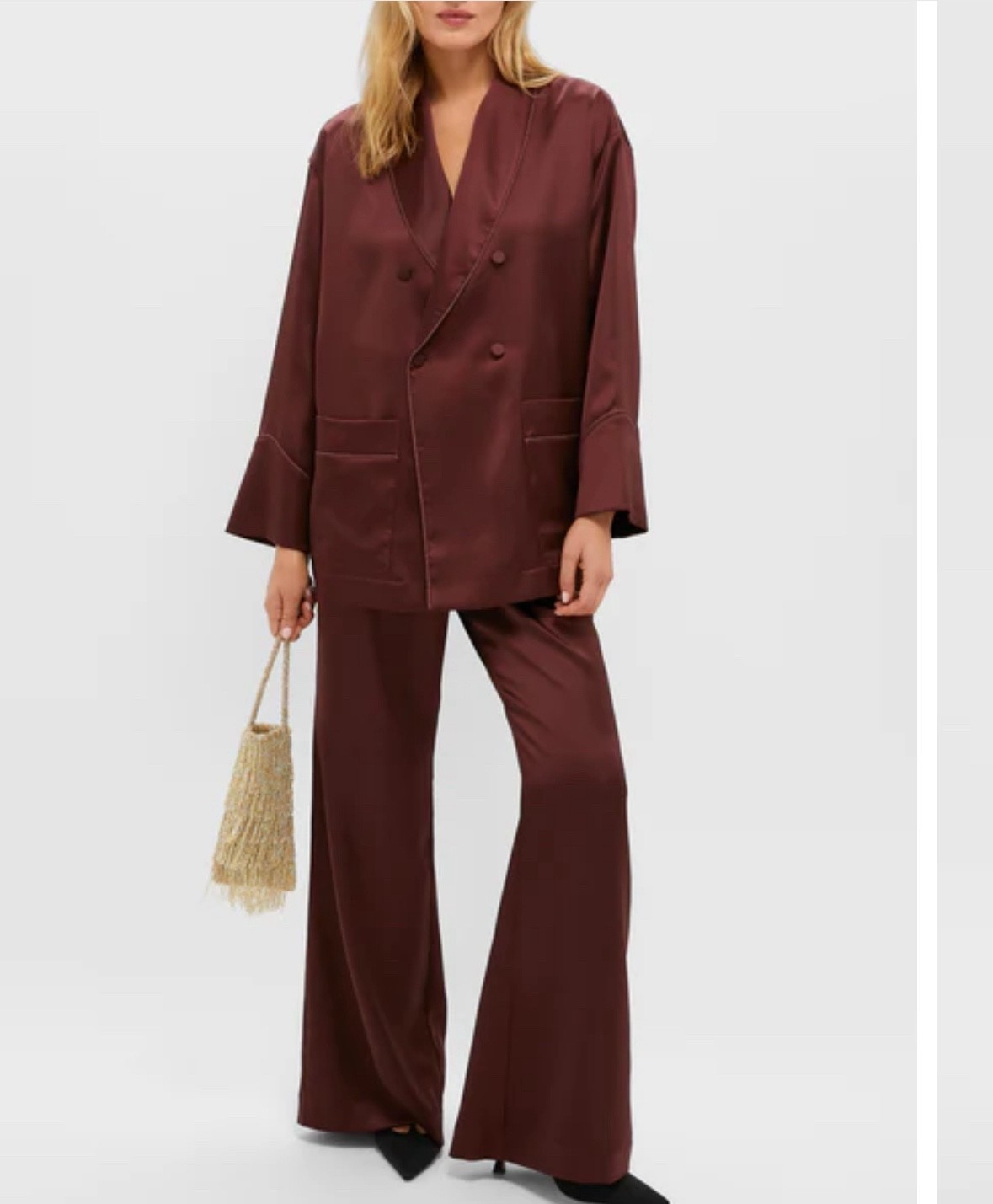 Chocolate Satin Suit