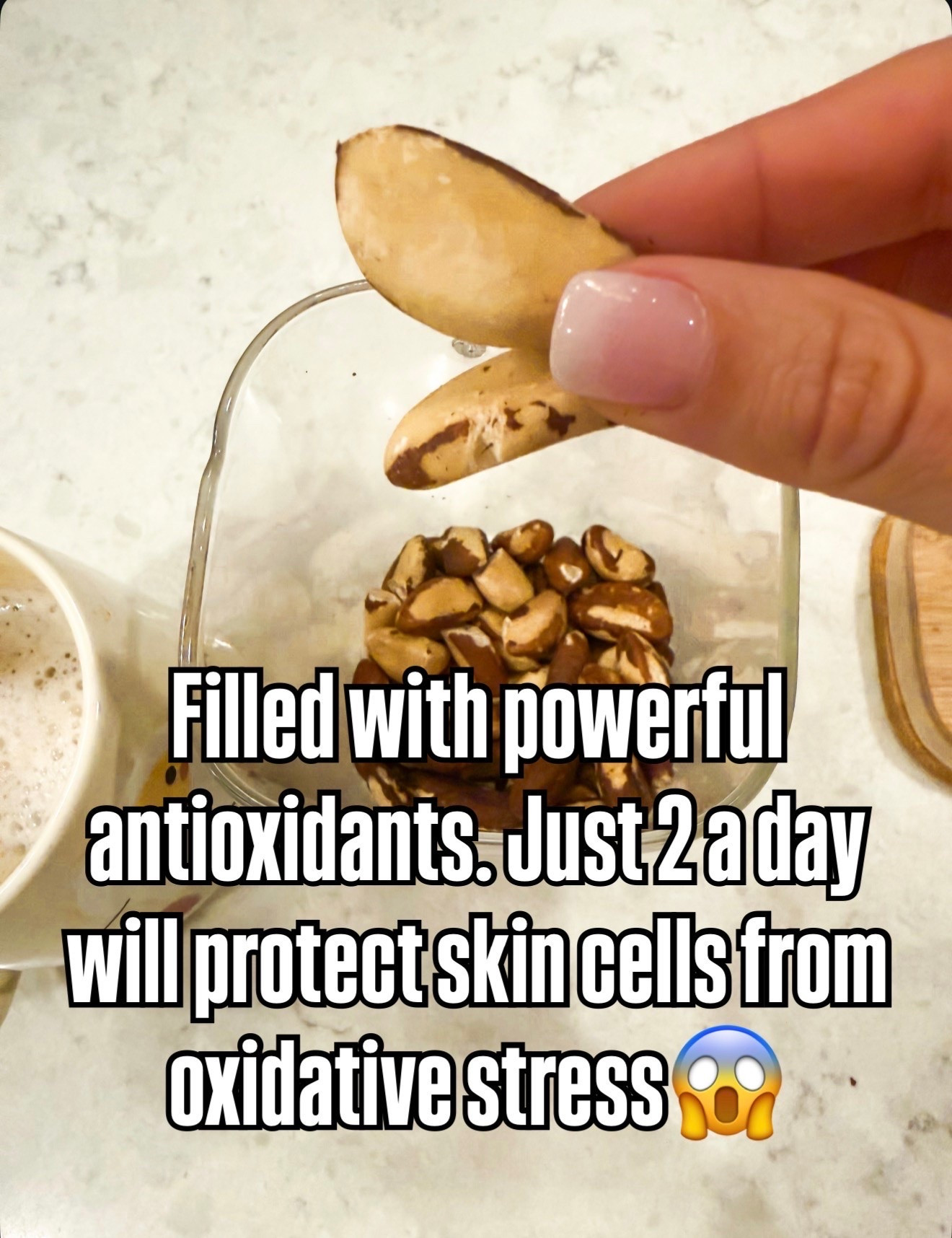 10 anti-aging products you’ll have to pry out of my hands!! 2 Brazil nuts a day to protect skin cells from oxidative stress. These are filled with powerful antioxidants. I take 2 of these every single morning.

#LTKmorningroutine #LTKselfcare #LTKfoodie