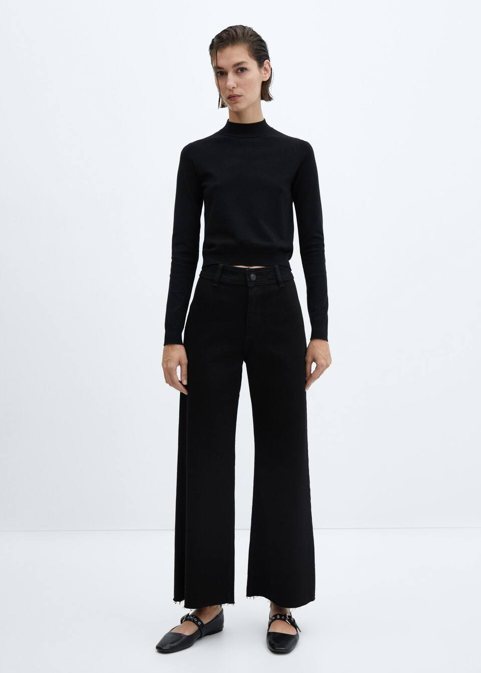 Jeans culotte high waist | MANGO (US)
