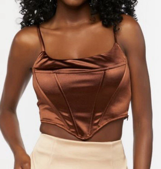 Forever 21 Womens Satin Corset Cami Size XS | eBay US