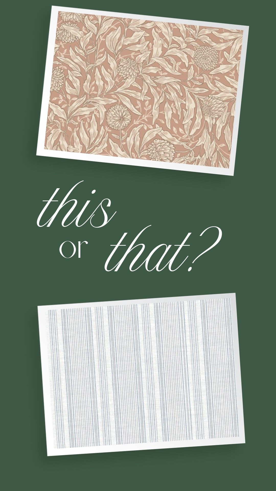 These 2 wallpapers are completely different, but both beautiful in their own ways. We’re down to the final 4, choosing the perfect wallpaper for our dining nook 

#LTKHome