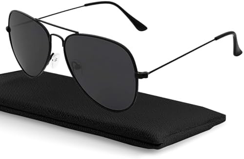 livho Sunglasses for Men Women Aviator Polarized Metal Mirror UV 400 Lens Protection | Amazon (US)