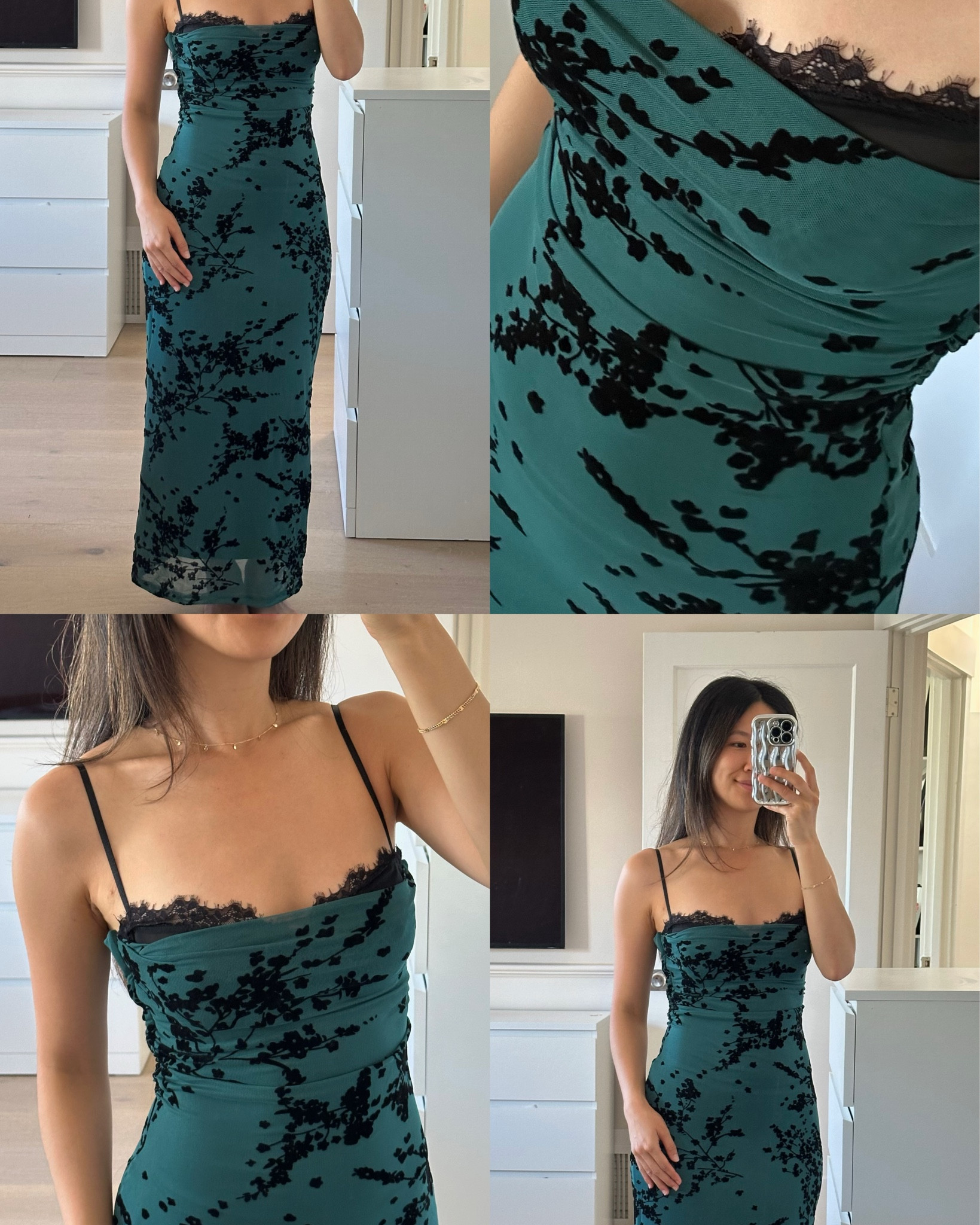 Dress 1. TTS, size small built in lace bra Dress 2. TTS wearing size small, form fitting, adjustable straps, maybe size up for looser fit Dress 3. Runs oversized, wearing size small 

Code ALLYC35 for 35% off active for this weekend only! 

#LTKHoliday #LTKPetite #LTKSeasonal