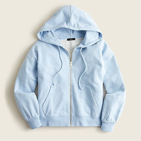 University terry zip-up hoodie with logo embroidery | J. Crew US
