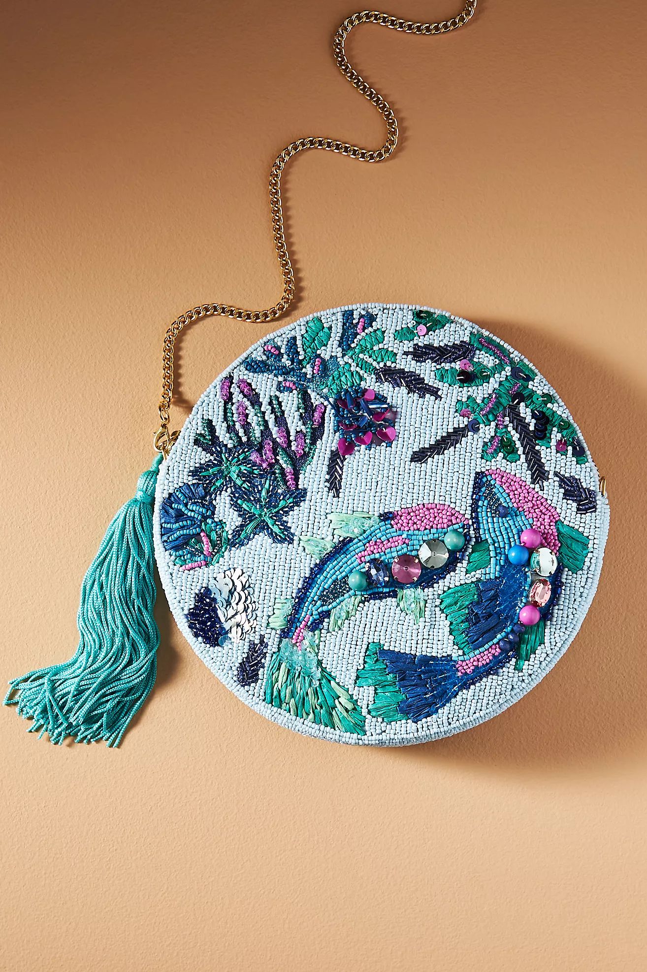 Under the Sea Beaded Pouch | Anthropologie (US)