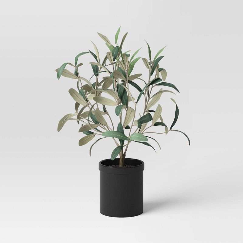15" Artificial Olive Plant in Dolomite Pot Green - Threshold™ | Target