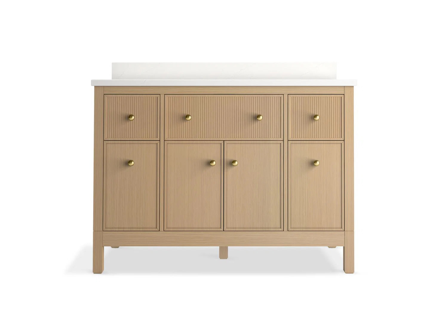 Malin By Studio McGee 48 in. Bathroom Vanity Cabinet With Sink And Quartz Top | Wayfair North America