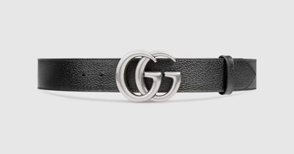 Leather belt with Double G buckle | Gucci (US)