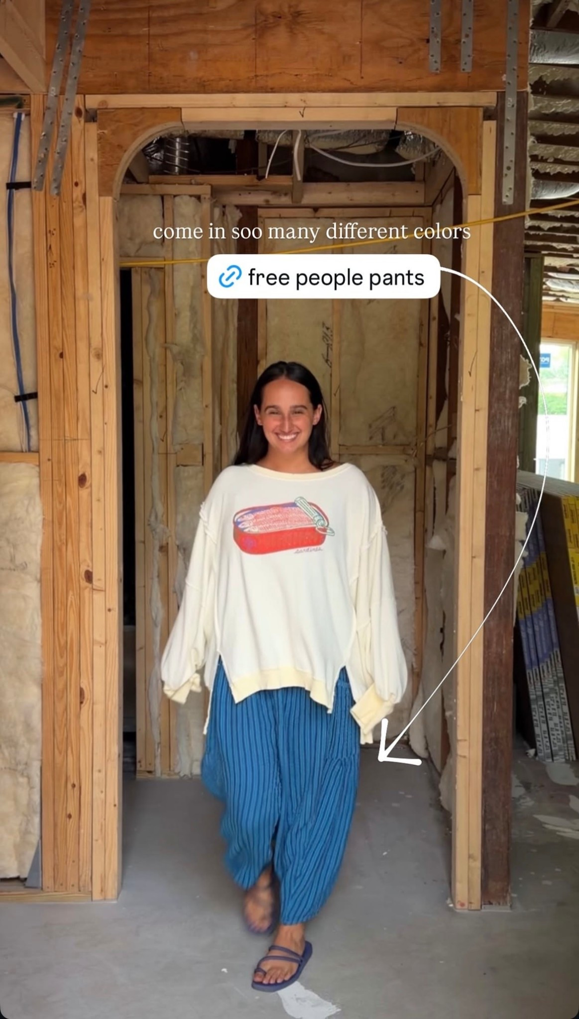 free people pants  🫐✨ #colorful #stripes #outfit 

#LTKBeauty #LTKootd #LTKdayinmylife