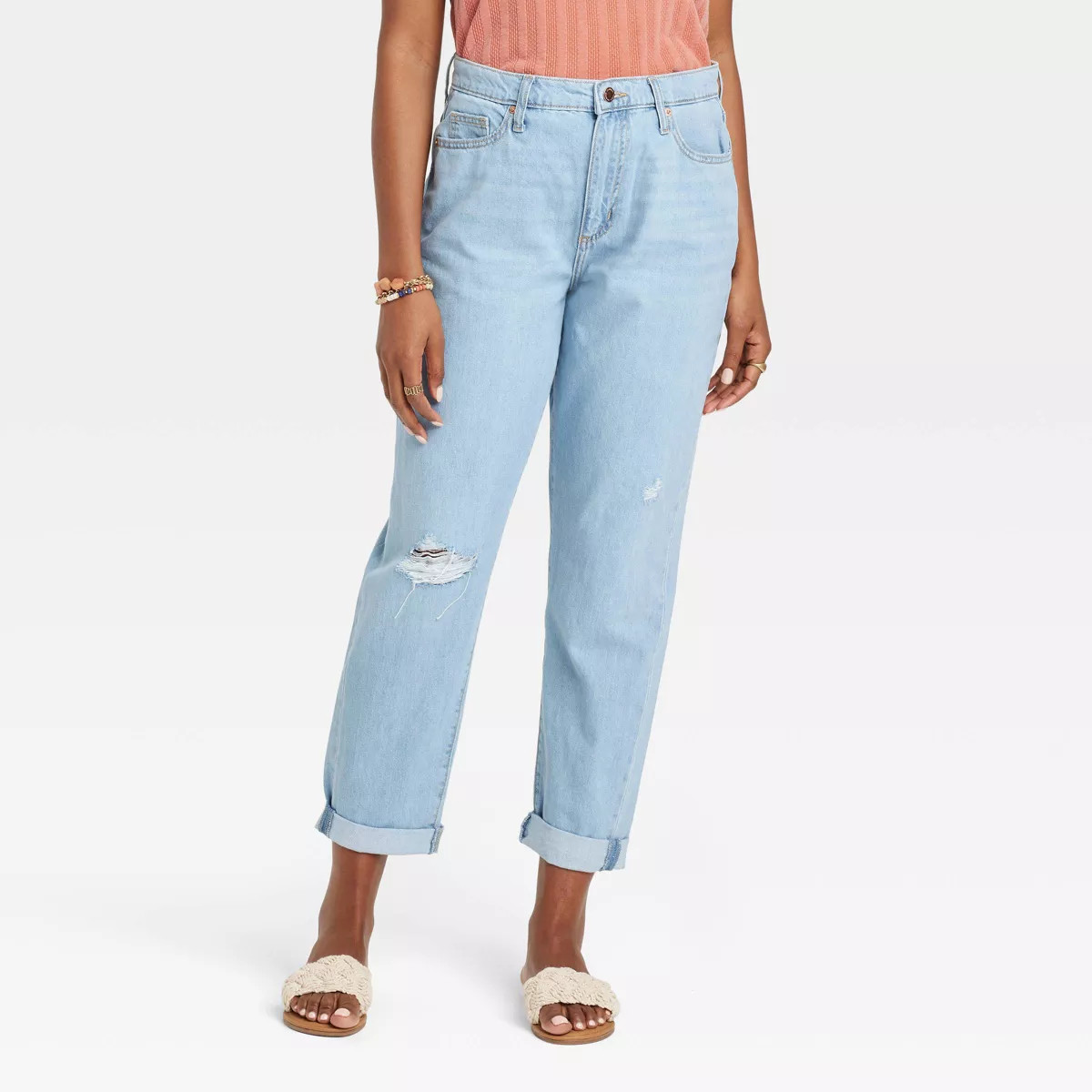 Women's Mid-Rise Boyfriend Jeans - Universal Thread™ Light Wash | Target