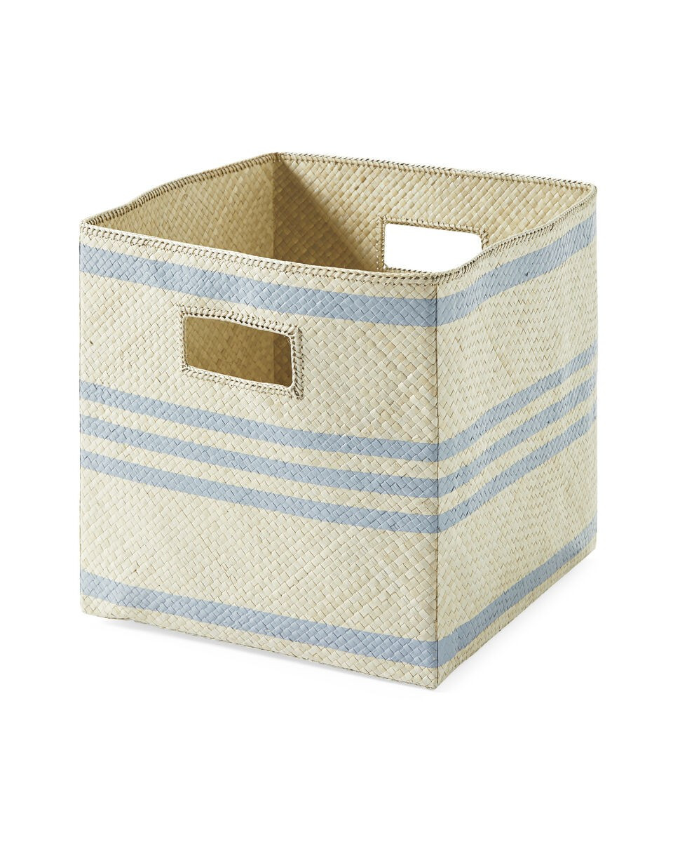 Pandan Woven Square Bin | Serena and Lily
