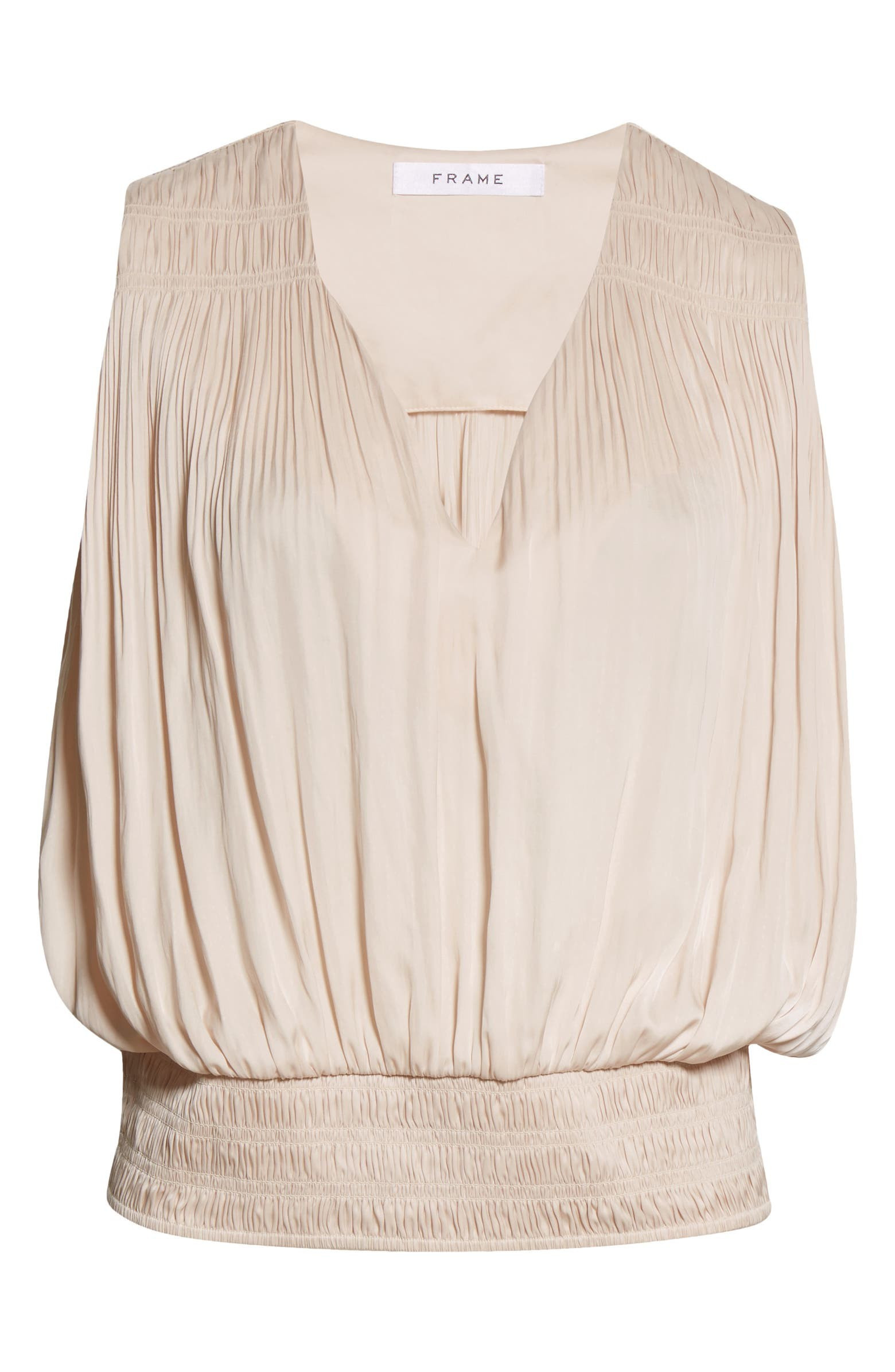 Pleat V-Neck Top | Nordstrom