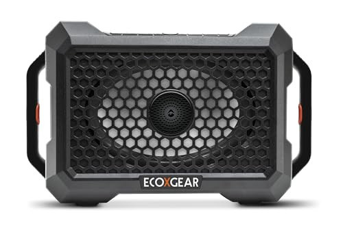 ECOXGEAR Defender: Outdoor Portable Bluetooth Speaker, 121dB Massive Sound, Waterproof and Drop Proof, with LED Party Lights, Pair up to 100, 25+ Hours Playtime (Black Oak) | Amazon (US)