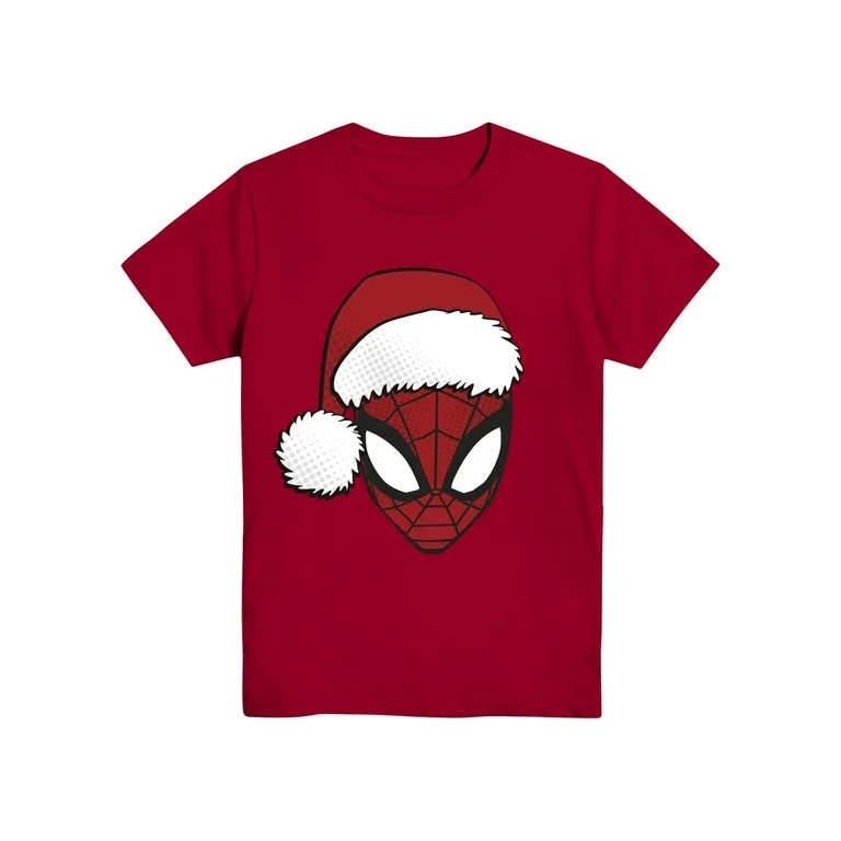Spidey Clause, Boys Crew Neck Short Sleeve T-Shirt, Sizes 4-18 - Walmart.com | Walmart (US)