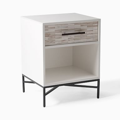 Wood Tiled Nightstand | West Elm (US)