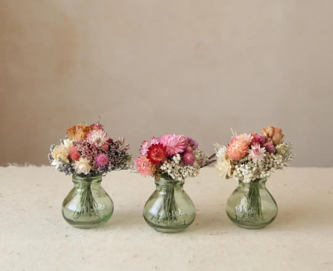 Dried Flower Bouquet in Jam Jar Vase: French Provincial Style, Home and Wedding Decor | Etsy (US)