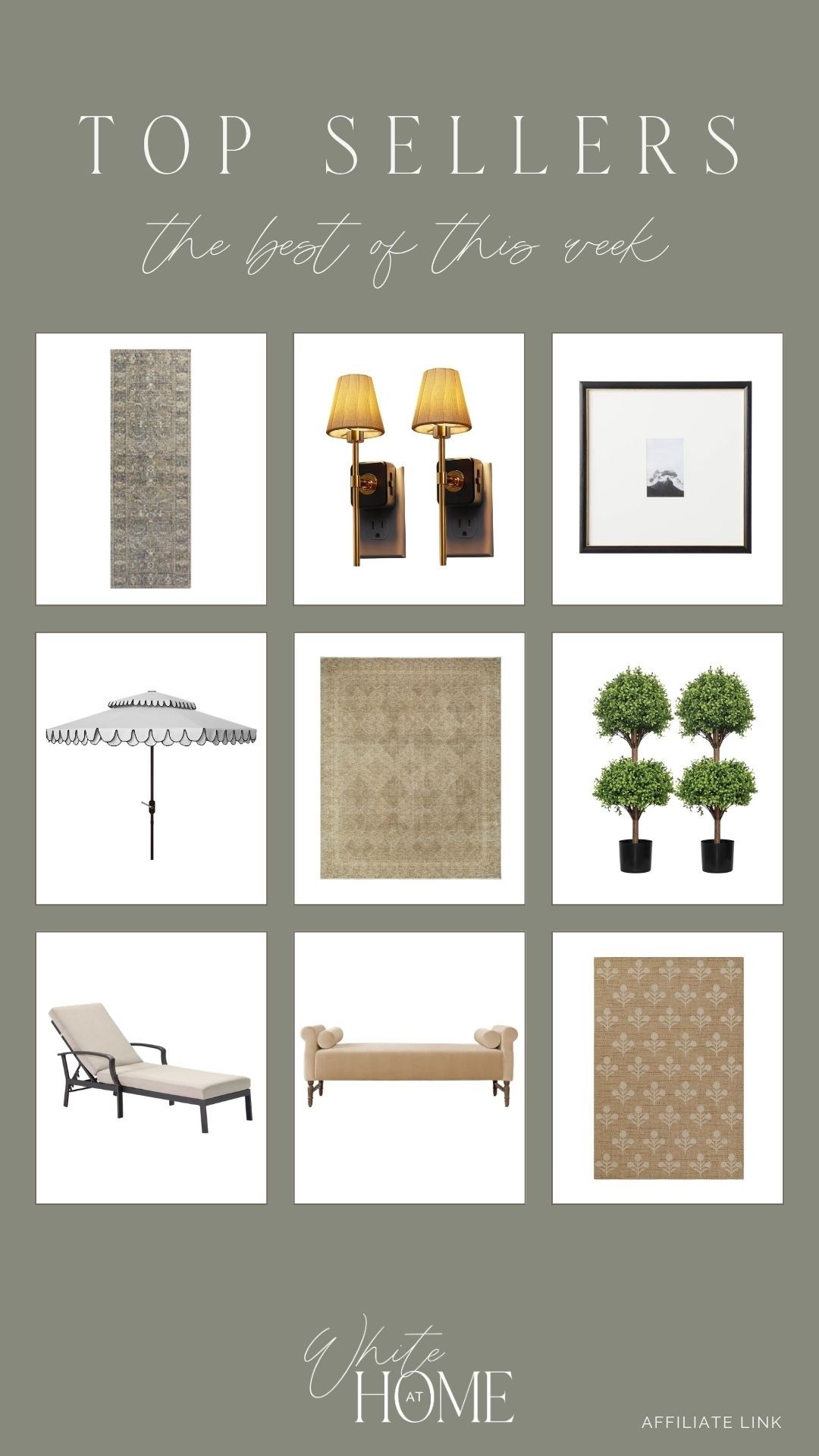 Last week’s top sellers! Affordable rugs for indoors and outdoor, Amazon finds, faux greenery, outdoor living picks, and more!

#LTKHome