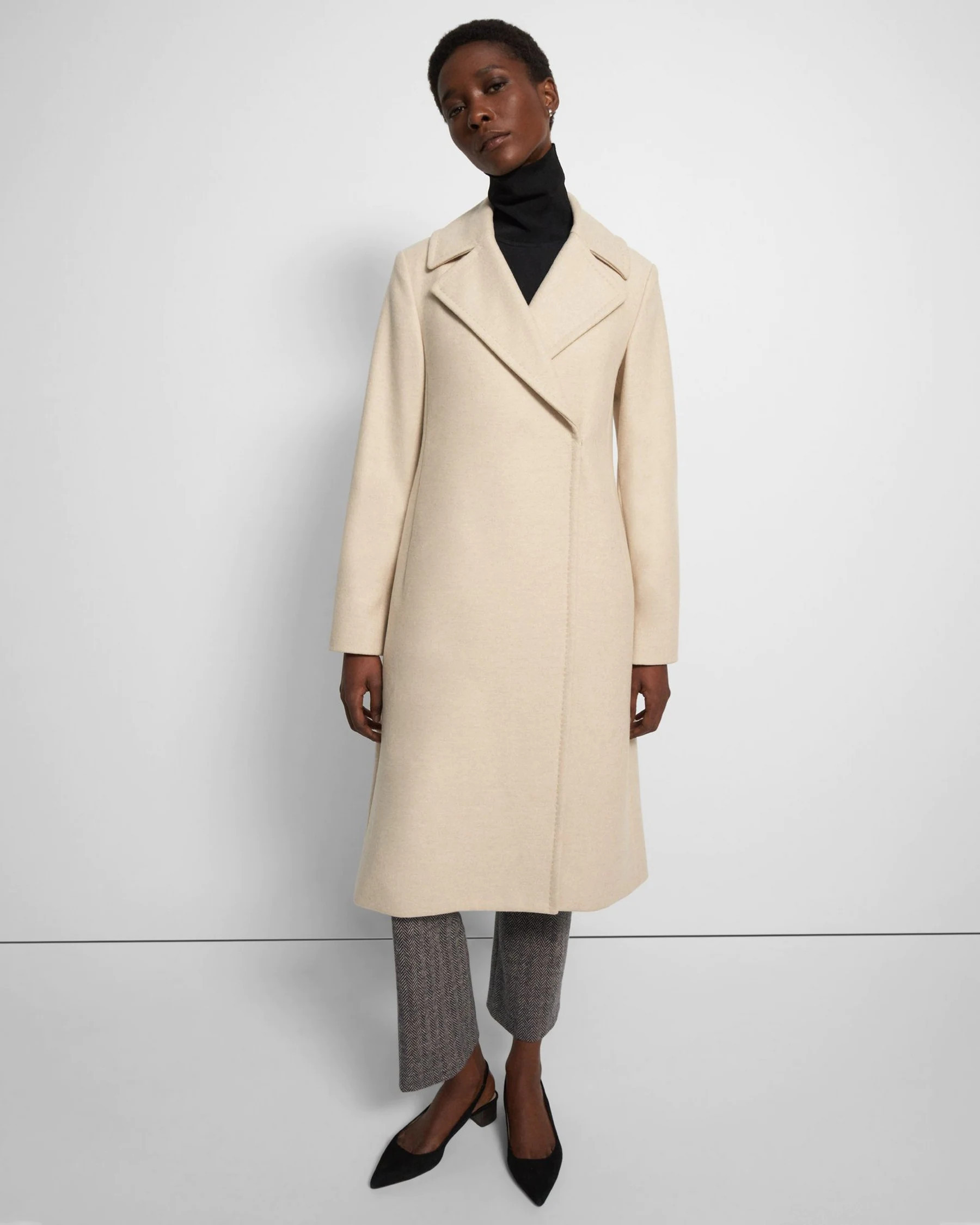 Recycled Wool Coat, Winter Outfit, Winter Coat, Winter Fashion, Winter Fashion, Winter Outfit Inspo | Theory