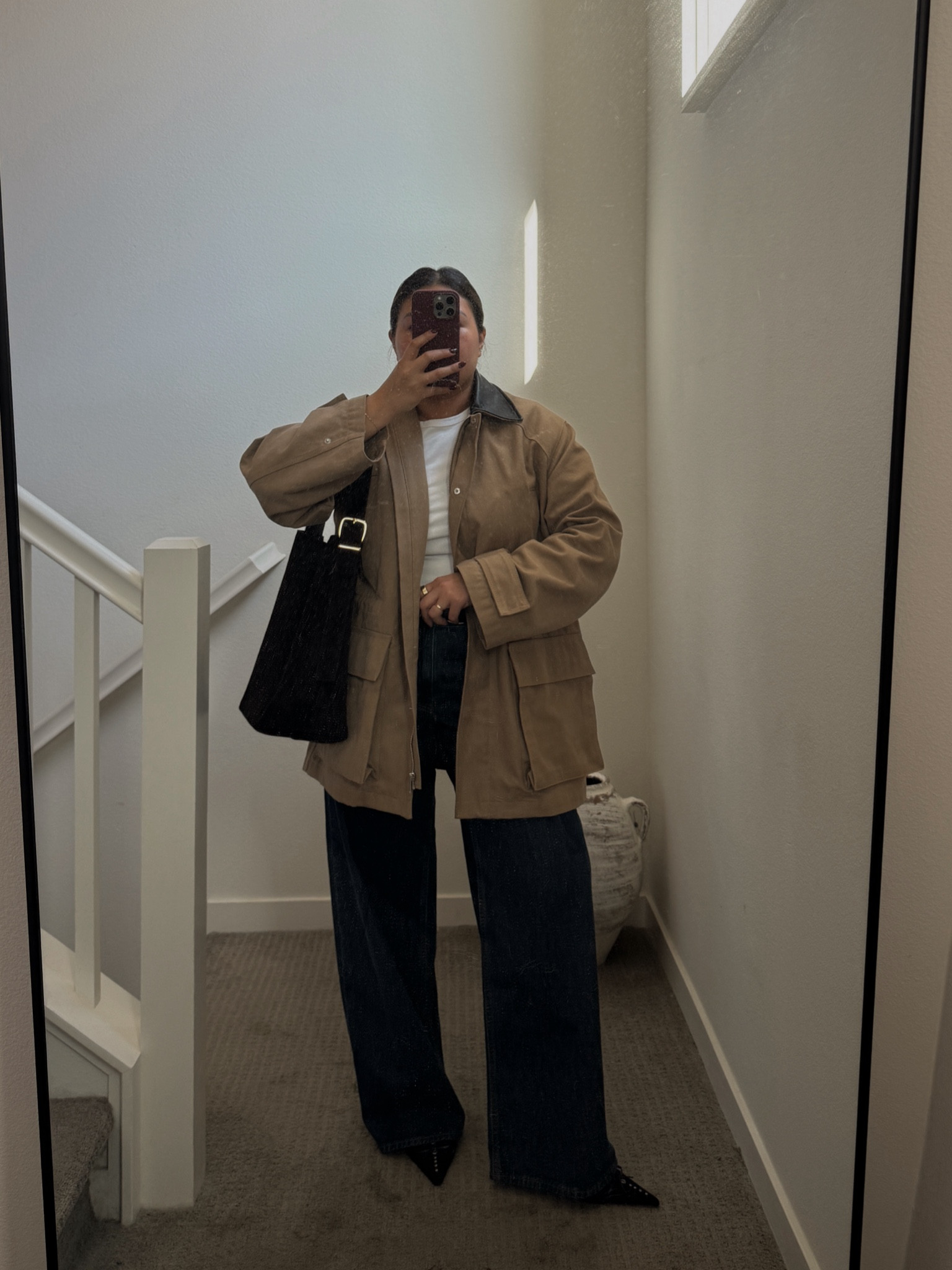 Barn jacket trend for fall 🤎

Oversized jacket is from COS - Sized down to a small (Usually a medium)

#LTKStyleTip #LTKFallSale