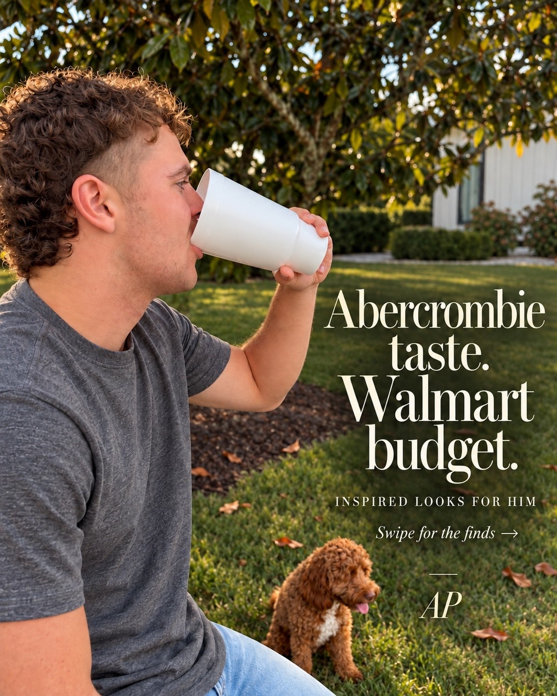 Abercrombie taste, @Walmart budget