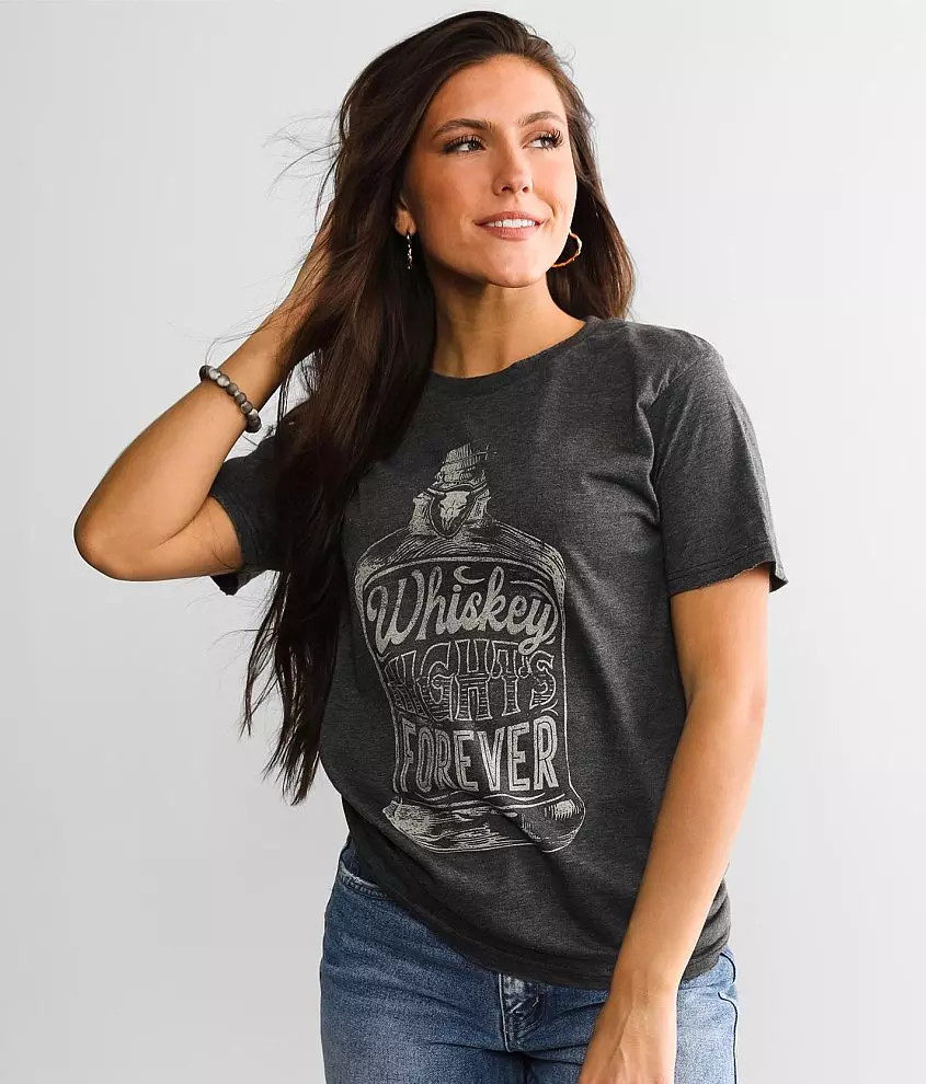 Whiskey Nights Forever T-Shirt | Buckle