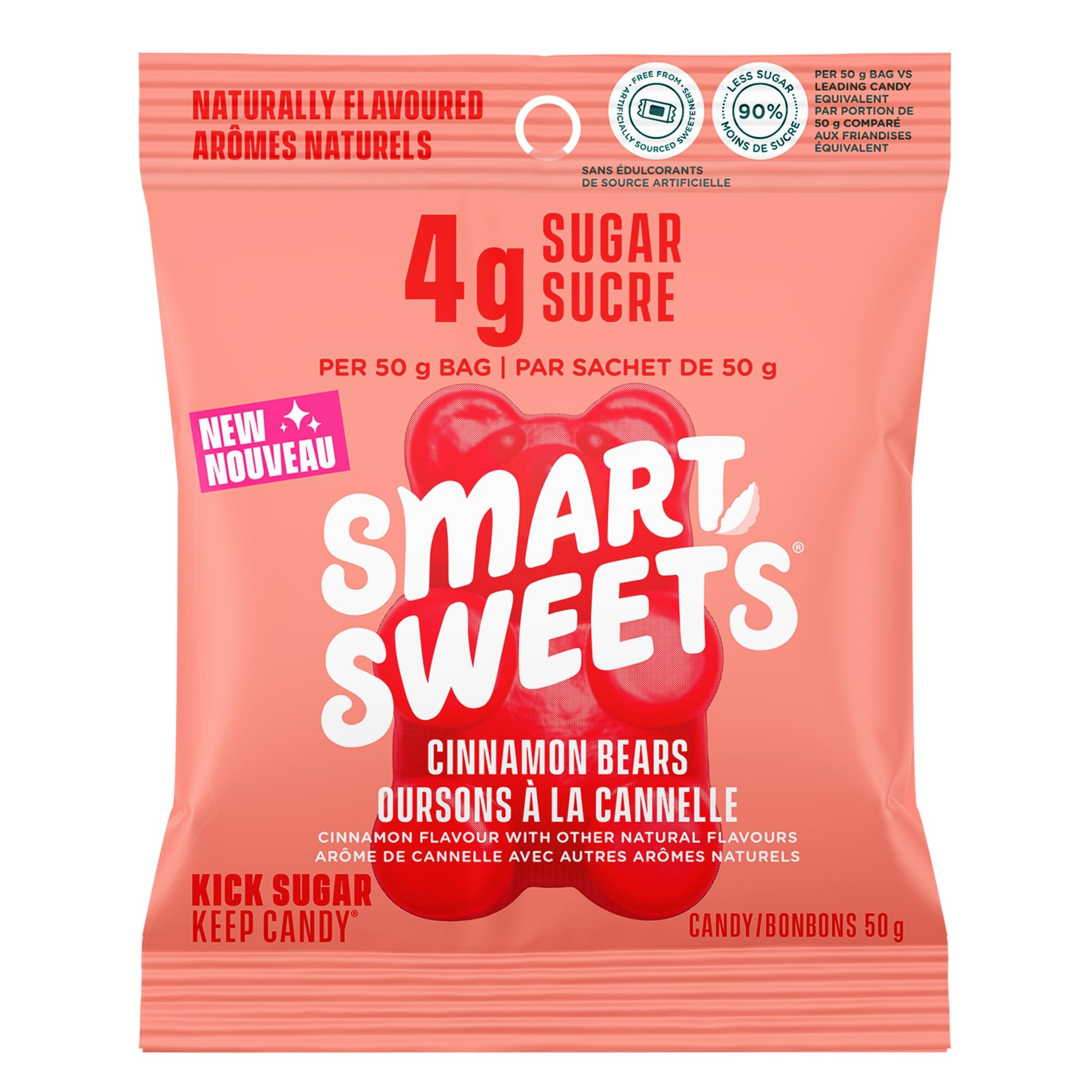 SmartSweets Cinnamon Bears Gummy Candy: 50g (Pack of 14), Gummy Candy with Low Sugar, Low Calorie... | Amazon (CA)