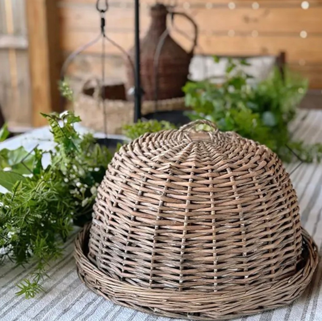 Love this rattan tray & cover! 

#LTKHome #LTKSeasonal
