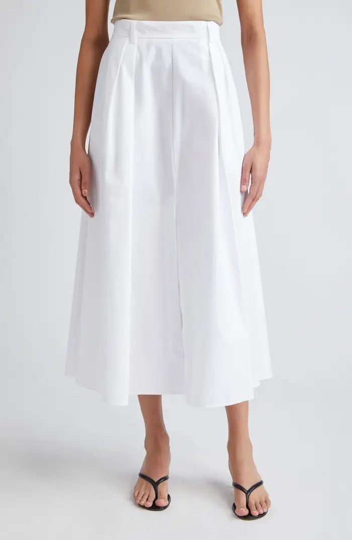 Róhe A-Line Cotton Poplin Skirt | Nordstrom | Nordstrom