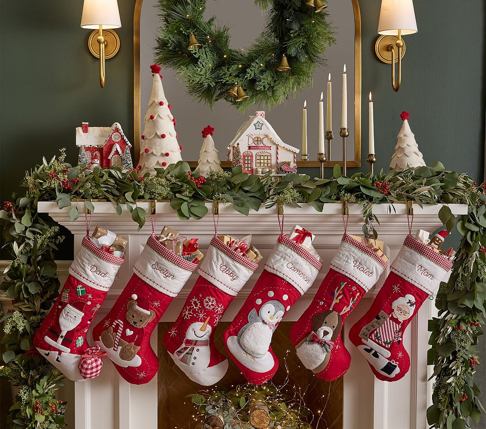 Quilted Christmas Stocking Collection | Pottery Barn Kids