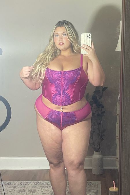 Favorite lingerie for my plus sized body!! The pink/purple are so complimentary 🩷

#LTKplussize #LTKfindsunder50 #LTKHoliday