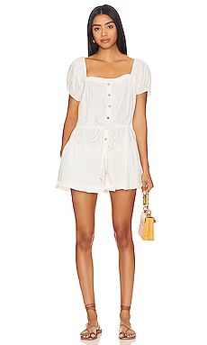 Free People A Sight For Sore Eyes Romper in Ivory from Revolve.com | Revolve Clothing (Global)
