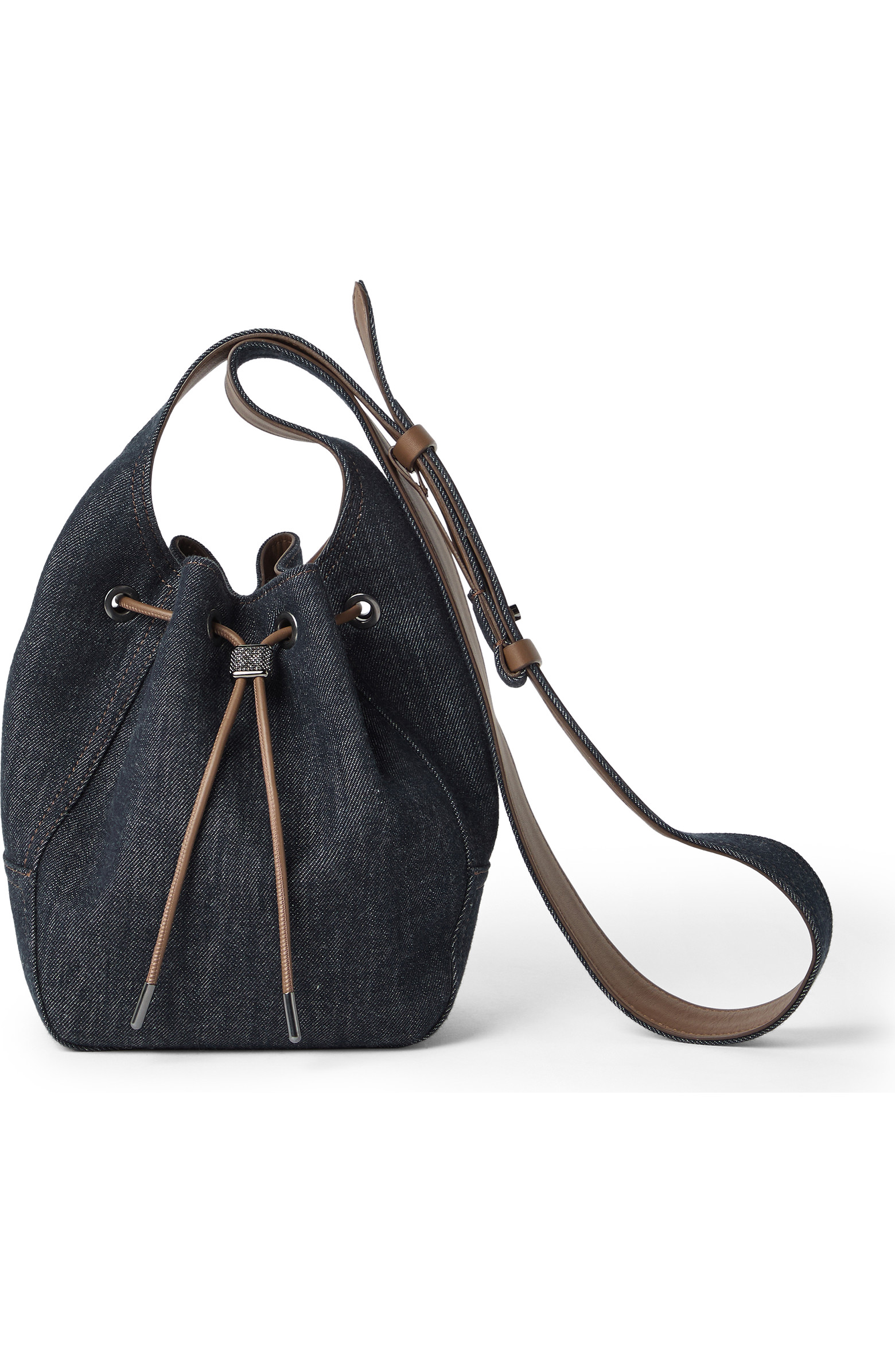 Brunello Cucinelli Denim small BC Duo Bucket bag | Nordstrom | Nordstrom
