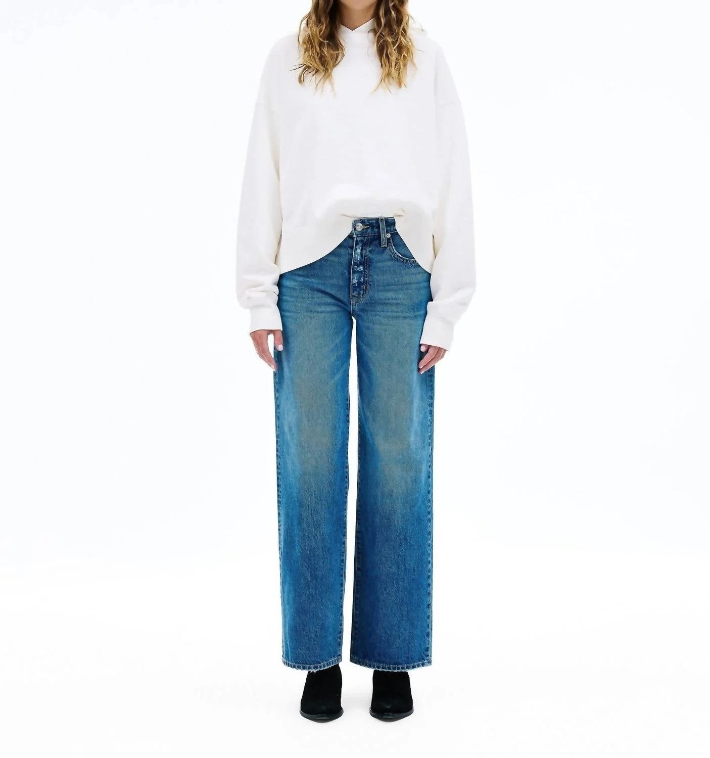Jazmine Mid Rise Straight Leg Jeans In Twist Of Fate | Shop Simon