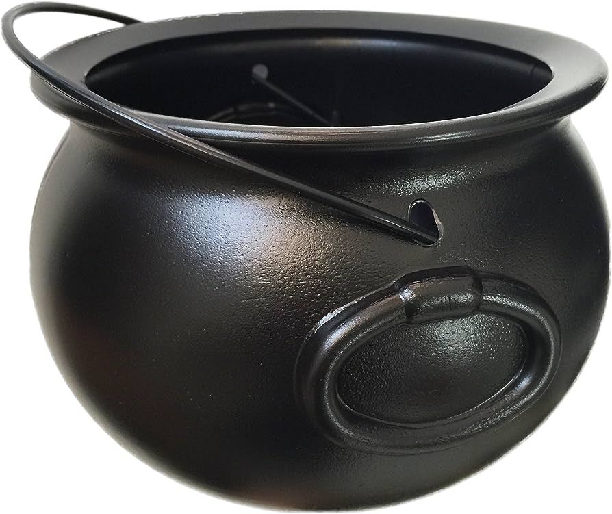 GiftExpress 8" Black Cauldron Kettle, St Patrick's Cauldron Pot of Gold, Cauldron Halloween Decor | Amazon (US)
