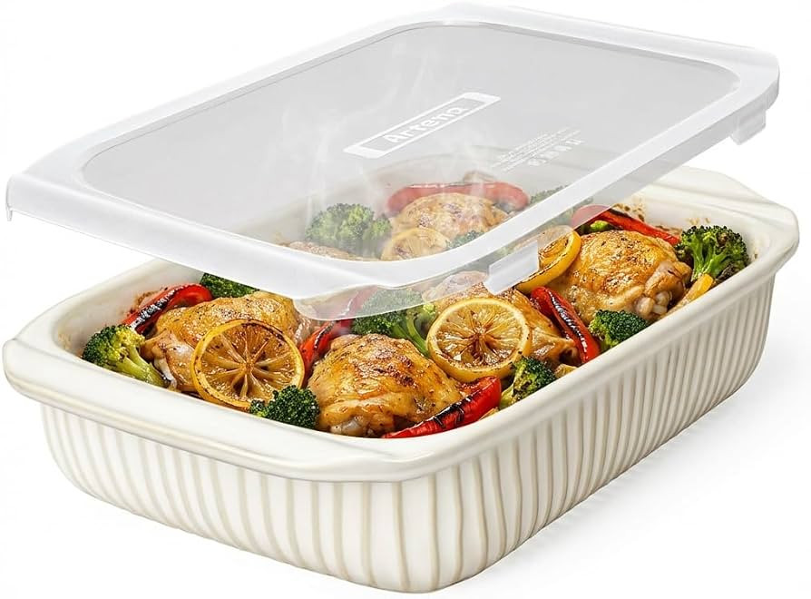 Artena Baking Dish 5.1 Quarts, Casserole Dishes For Oven, Baking Pan With Handles, Lasagna Pan De... | Amazon (US)