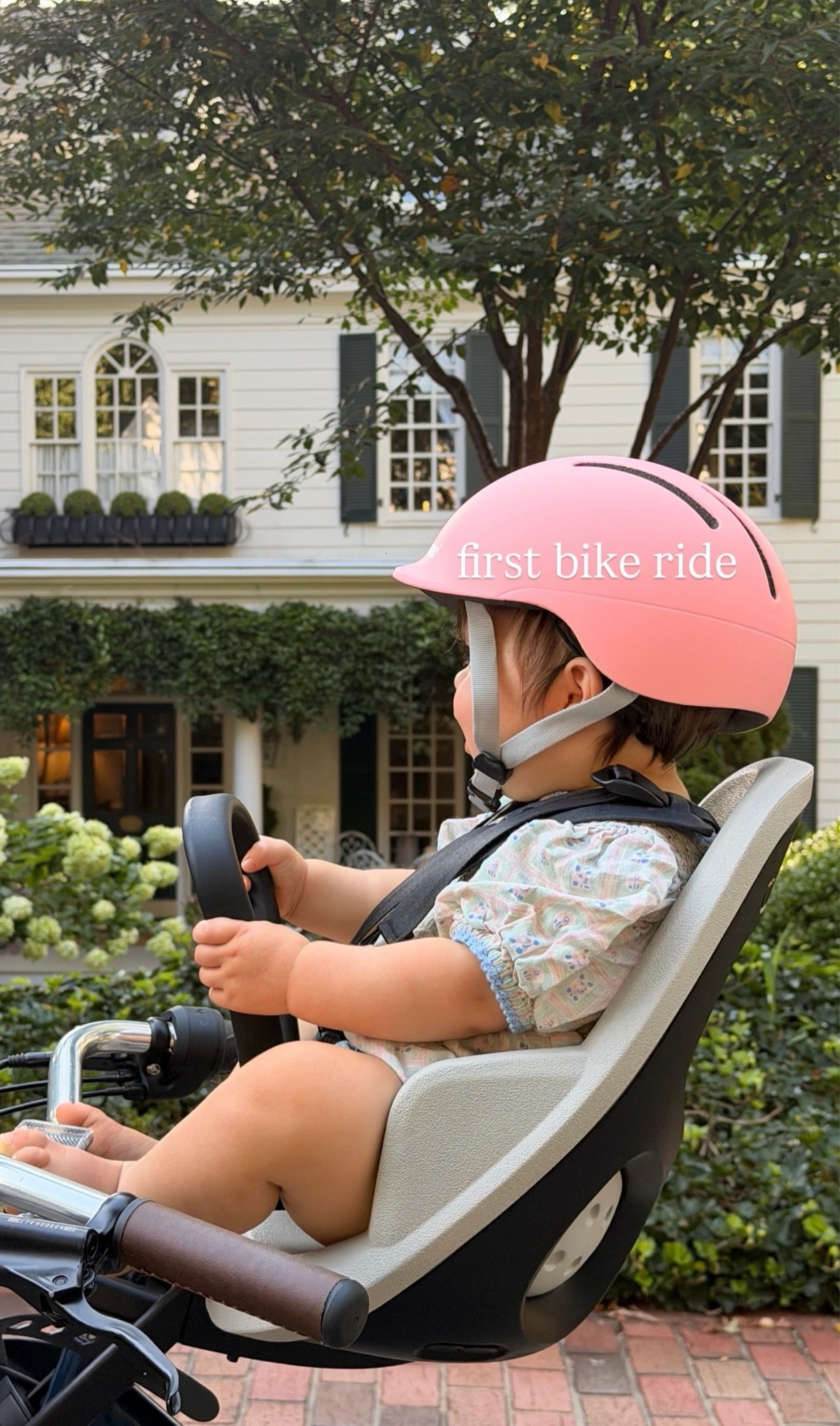 Toddler bike seat @ helmet 🤍

#LTKBaby #LTKKids #LTKmomlife