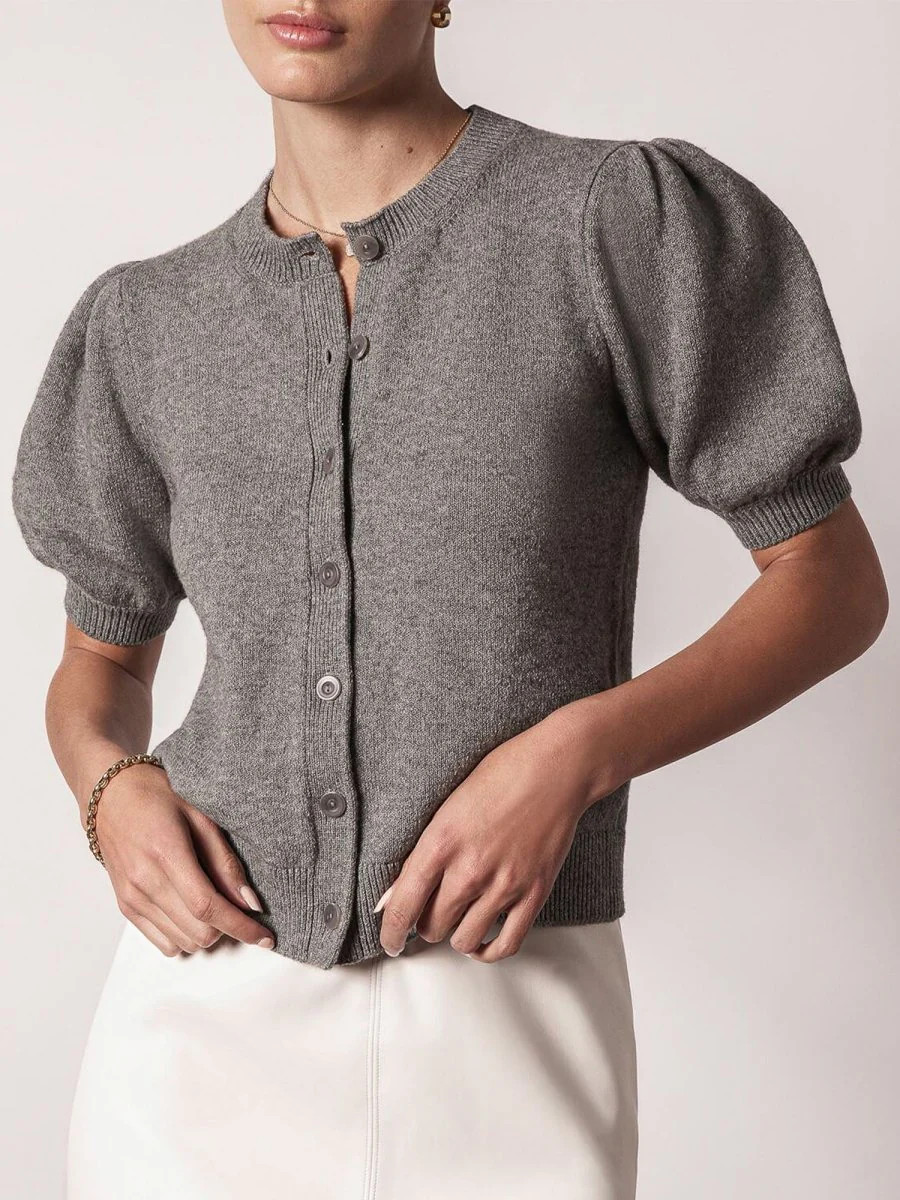 Women's Havana Cardigan in Foggy Mélange | Brochu Walker | Brochu Walker