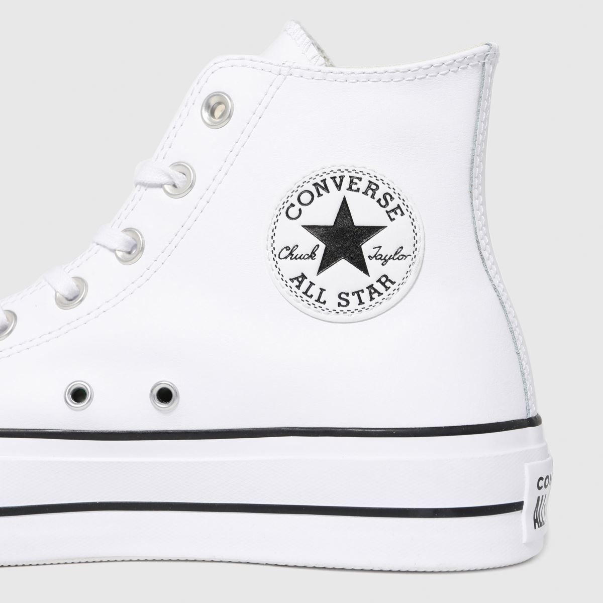 Converse white lift hi leather trainers | Schuh