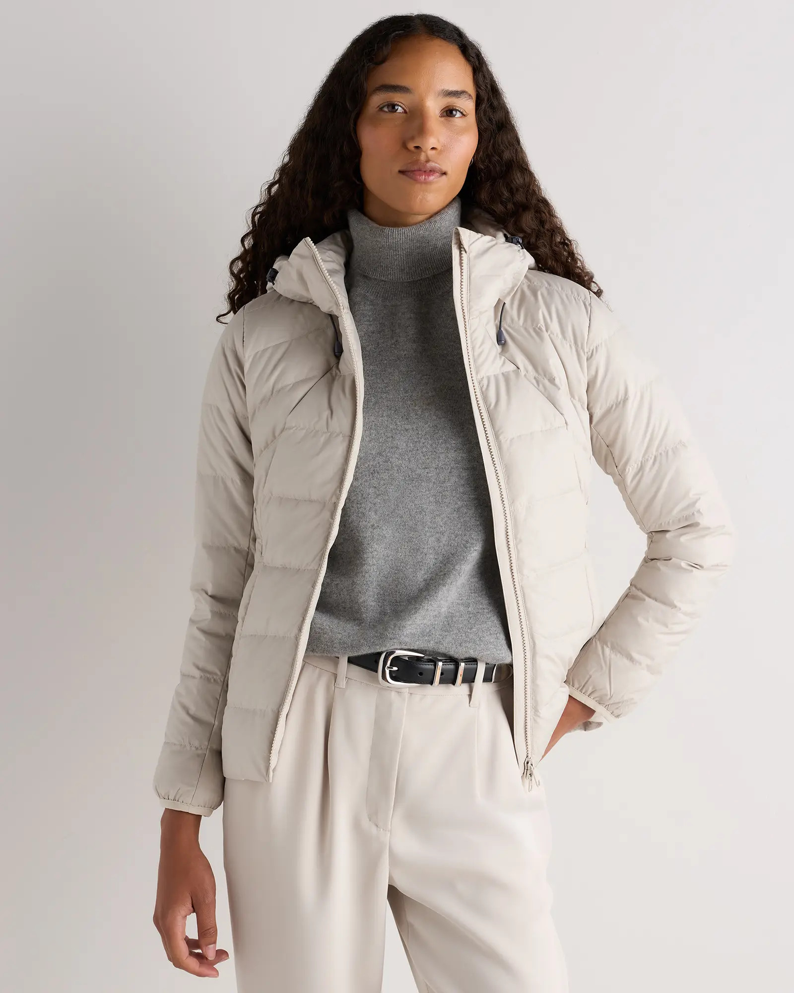 Lightweight Down Packable Puffer Hooded Jacket | Quince